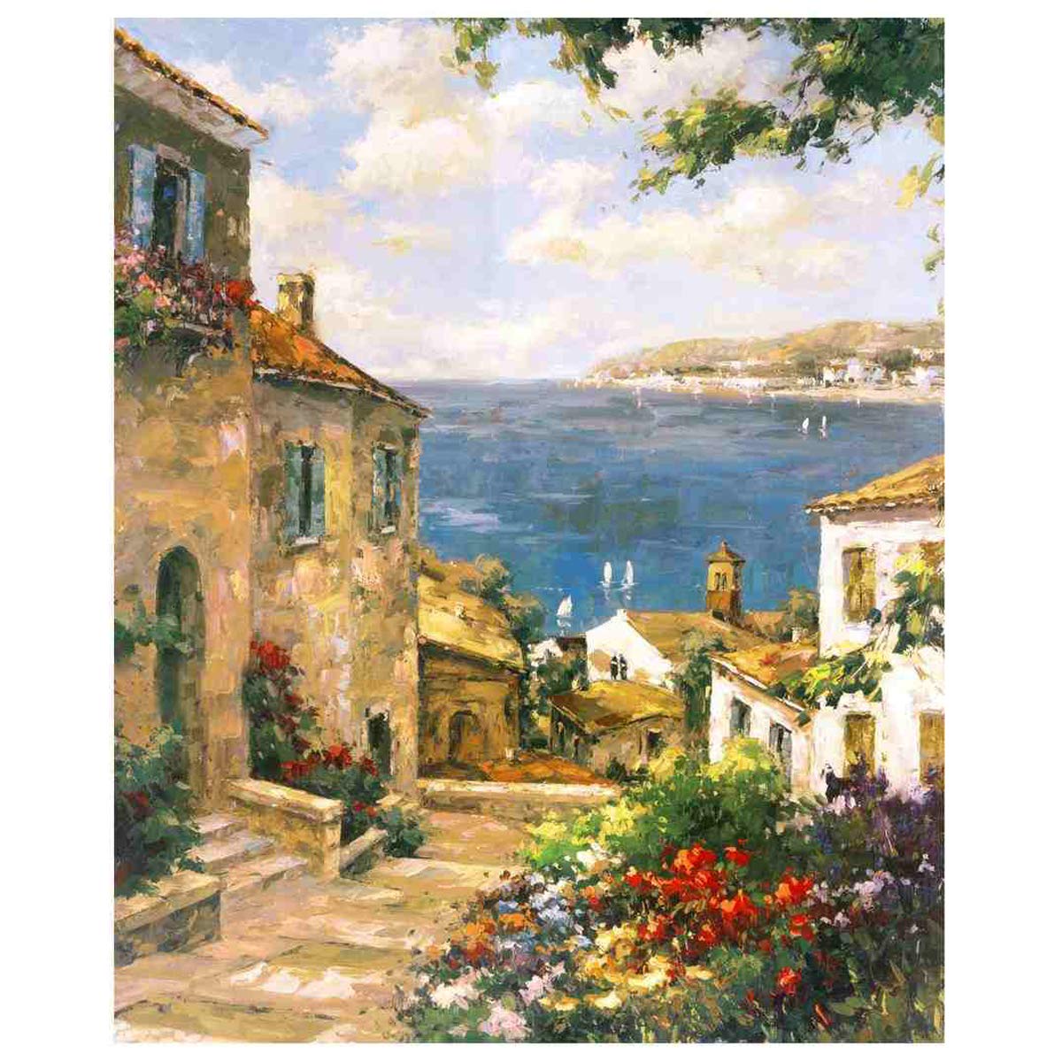 JAGS Water Transfer Sheet Beach Cottage Design (Pack of 3) (Size: 18x22 cm)