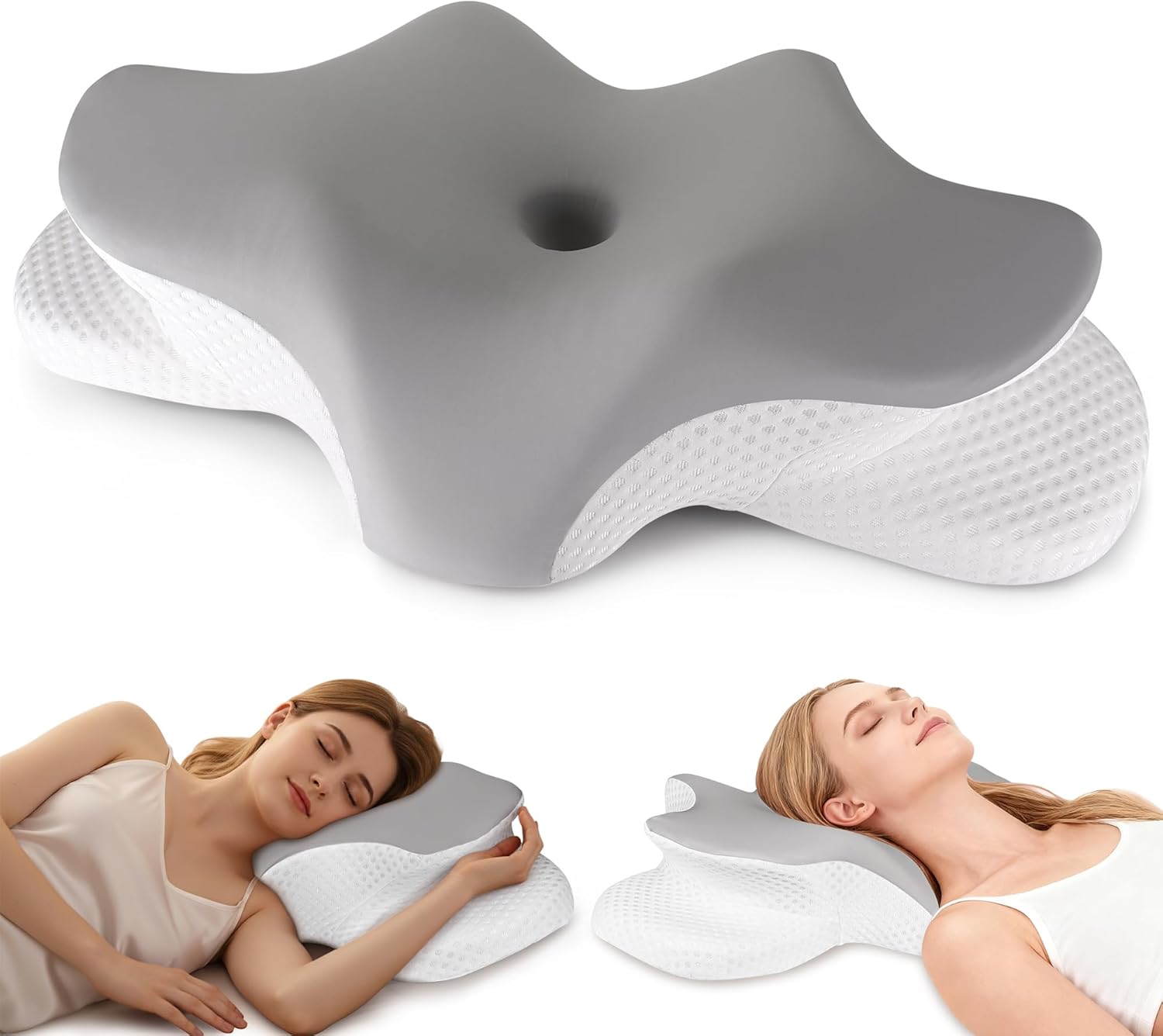 Cervical Neck Pillow for Pain Relief, Ergonomic...