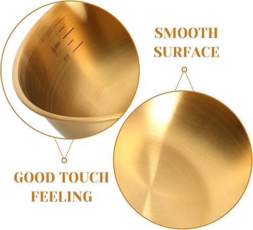 Miniatura 3 de Luxshiny Cuencos de acero inoxidable para mezclar para hornear, tazón de sopa de ramen coreano, bandeja de ensalada de metal, organizadores de