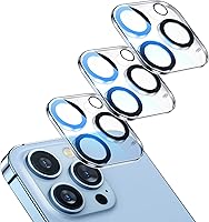 Vista 1 de [Paquete de 3] Protector de lente de cámara para iPhone 13 Pro Max de 6.7 pulgadas y iPhone 13 Pro de 6.1 pulgadas, vidrio templado 9H, arañazos