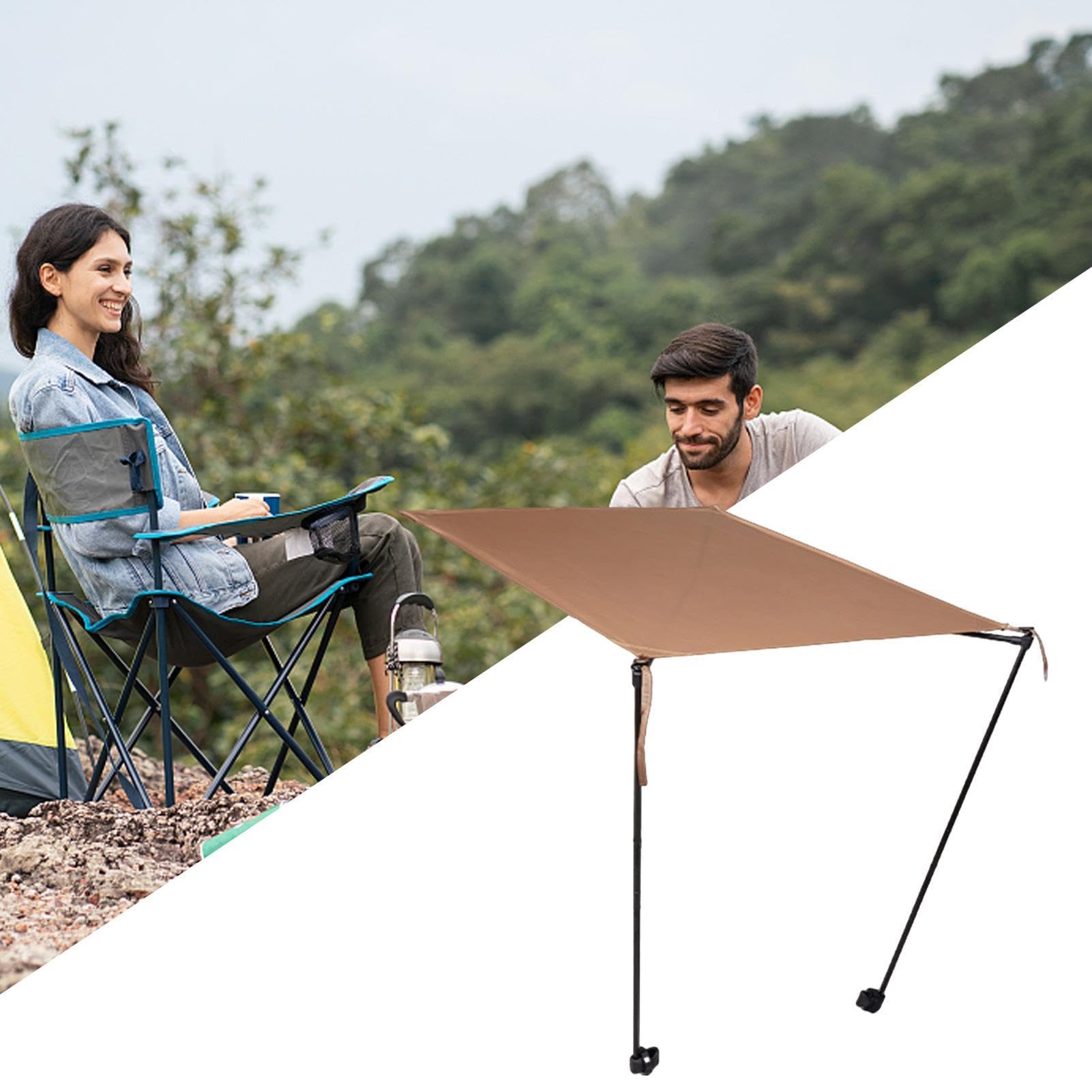 Ombrellone per sedia con morsetto regolabile, portatile, da spiaggia | da viaggio, retrattile, tenda leggera da terrazza, accessorio da spiaggia per campeggio, pesca, escursionismo, viaggi, picnic