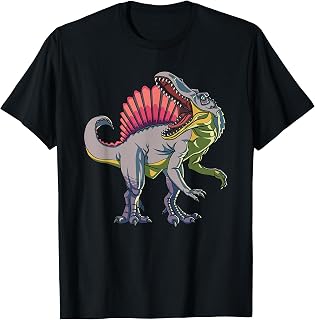 Dinosaurio Spinosaurus Realista Vida Silvestre Prehistórica Camiseta