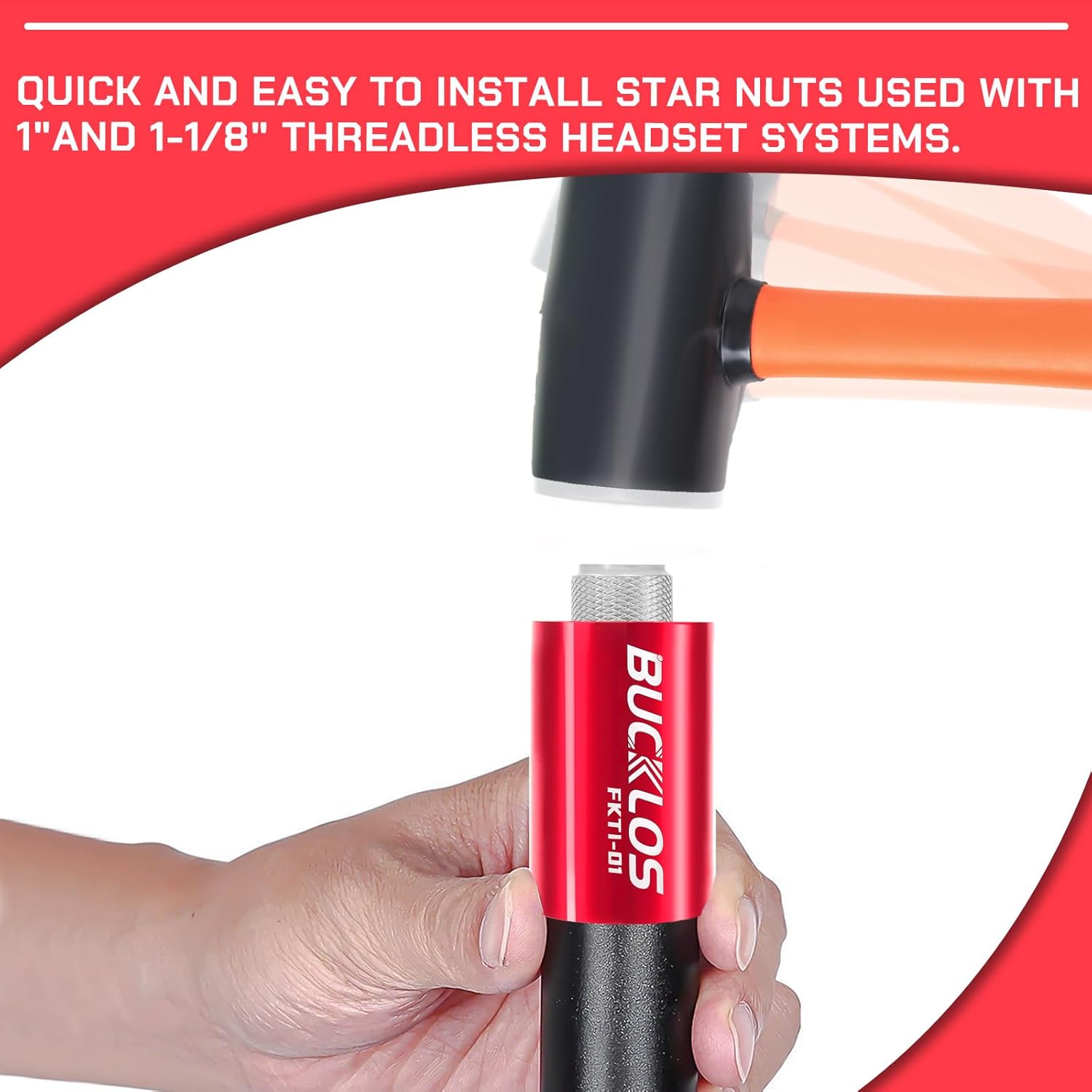 BUCKLOS MTB Air Suspension Fork 29 110 * 15mm Boost AM E-Bike Tapered, Travel 160mm 36mm Inner TubeThru Axle Front Forks & Bicycle Fork Star Nut Setting Tool for 1-1/8" Fork Tubes