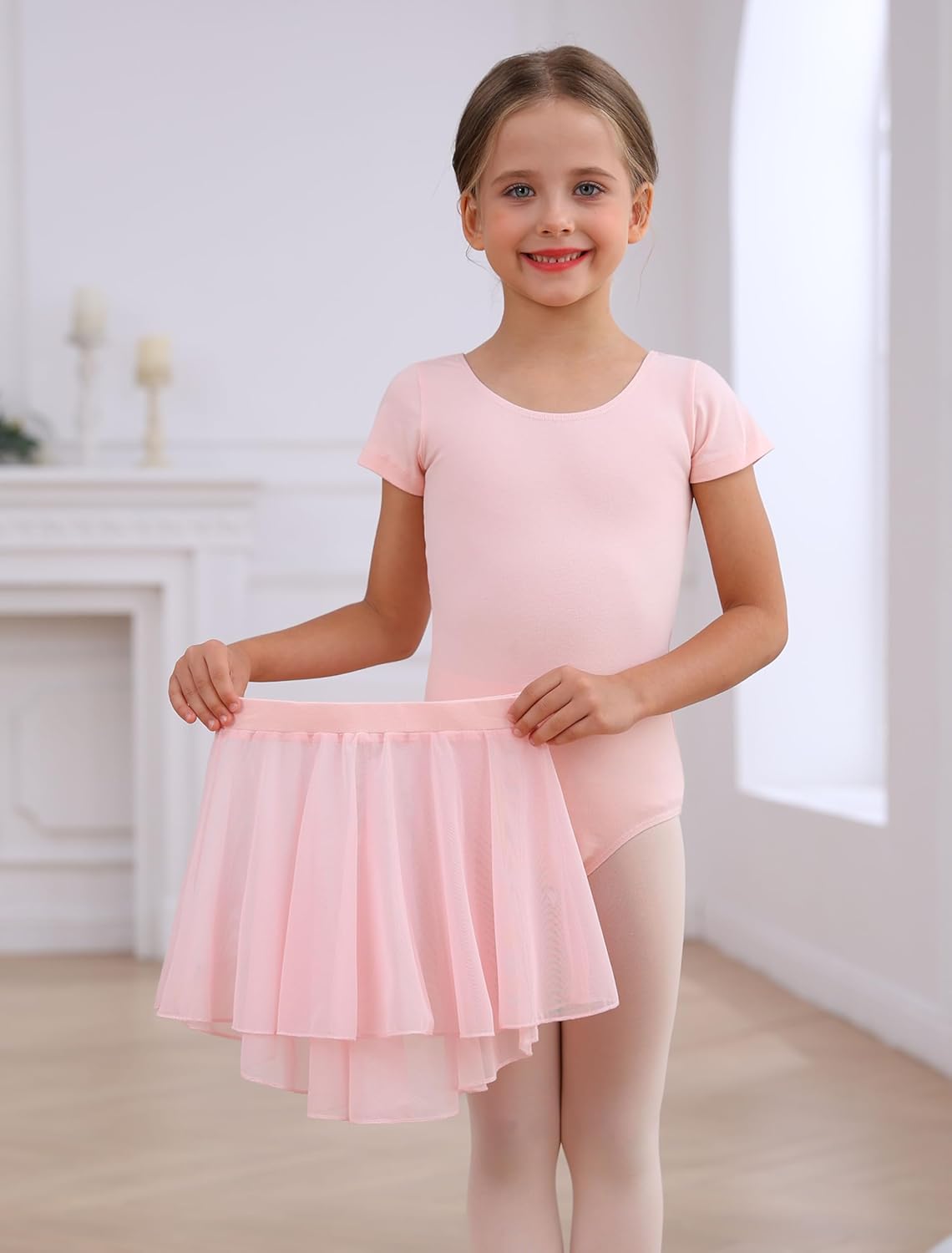 Ballet Leotards Skirt and Tights Combo for Girls Toddler Dance Classical Gymnastics Leotard Dresses Tutu - Image 2