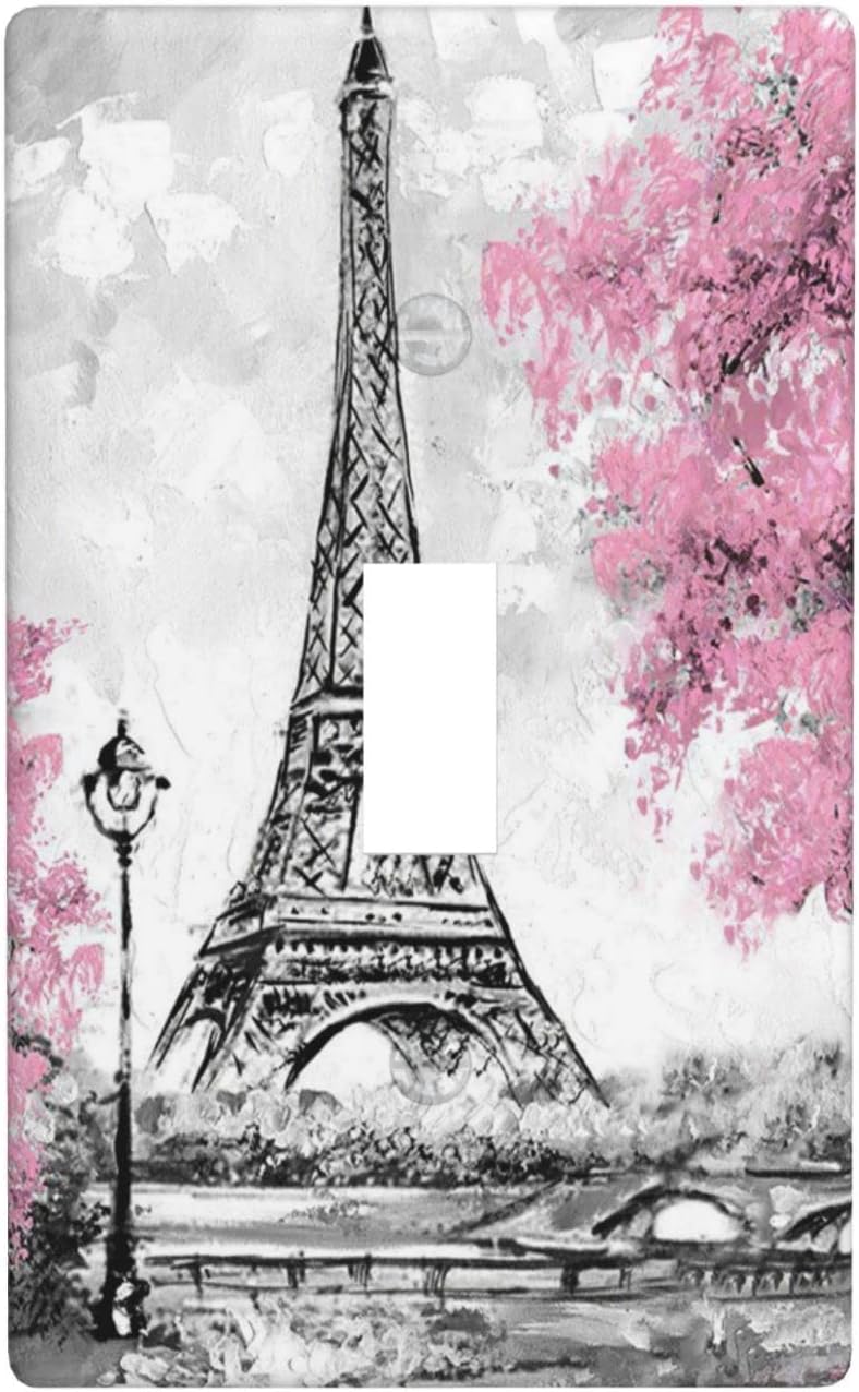 Sunflowers Black Vintage Paingting Light Switch Plate Cover Plastic Wall Plates Decor Print (Single Gang Toggle Switch)