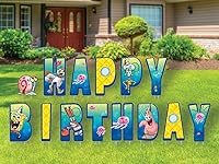 Vista 9 de Carteles de feliz cumpleaños de Blue's Clues con estacas de metal, letras de 16