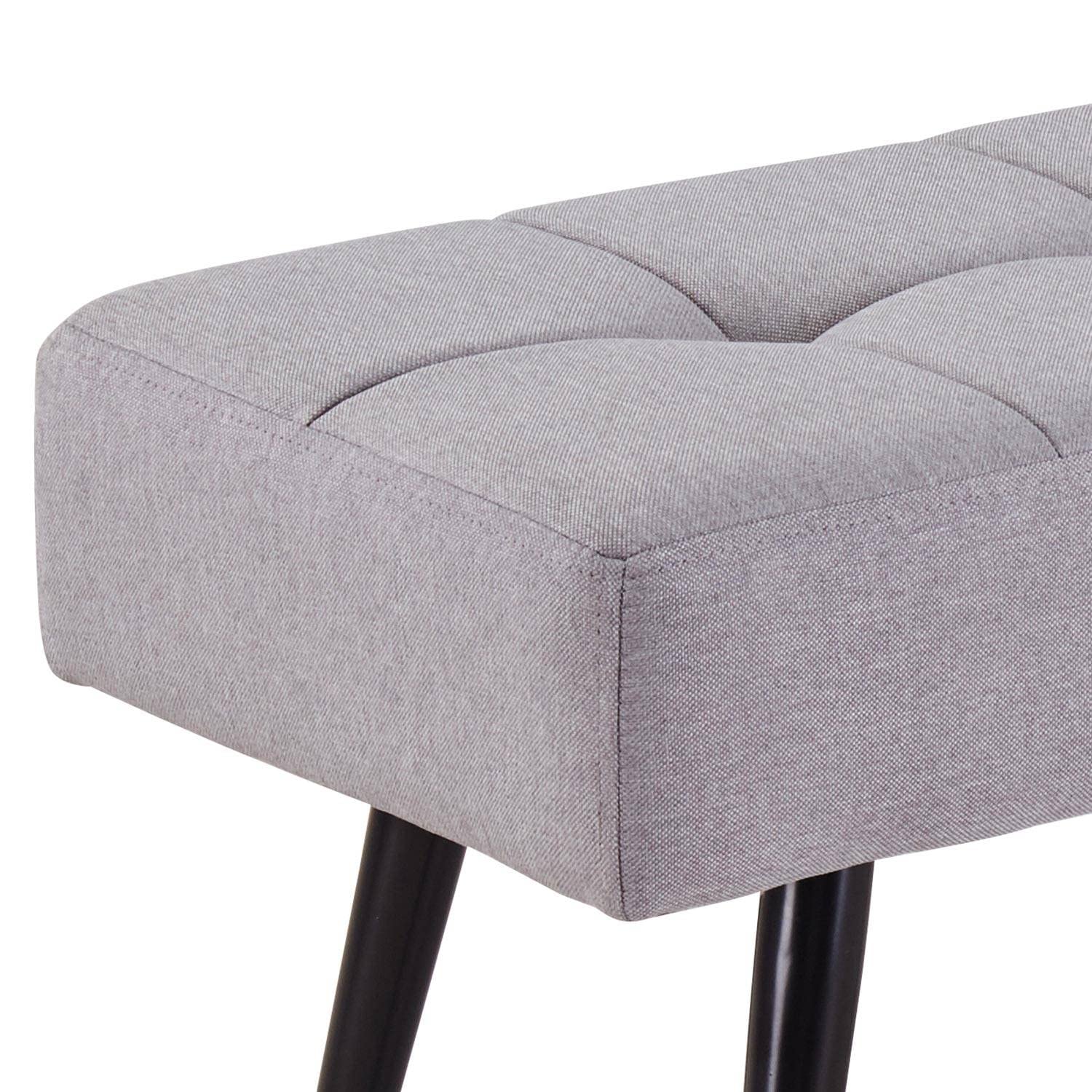 Menzzo Banquette Vanina Tissu Gris Clair
