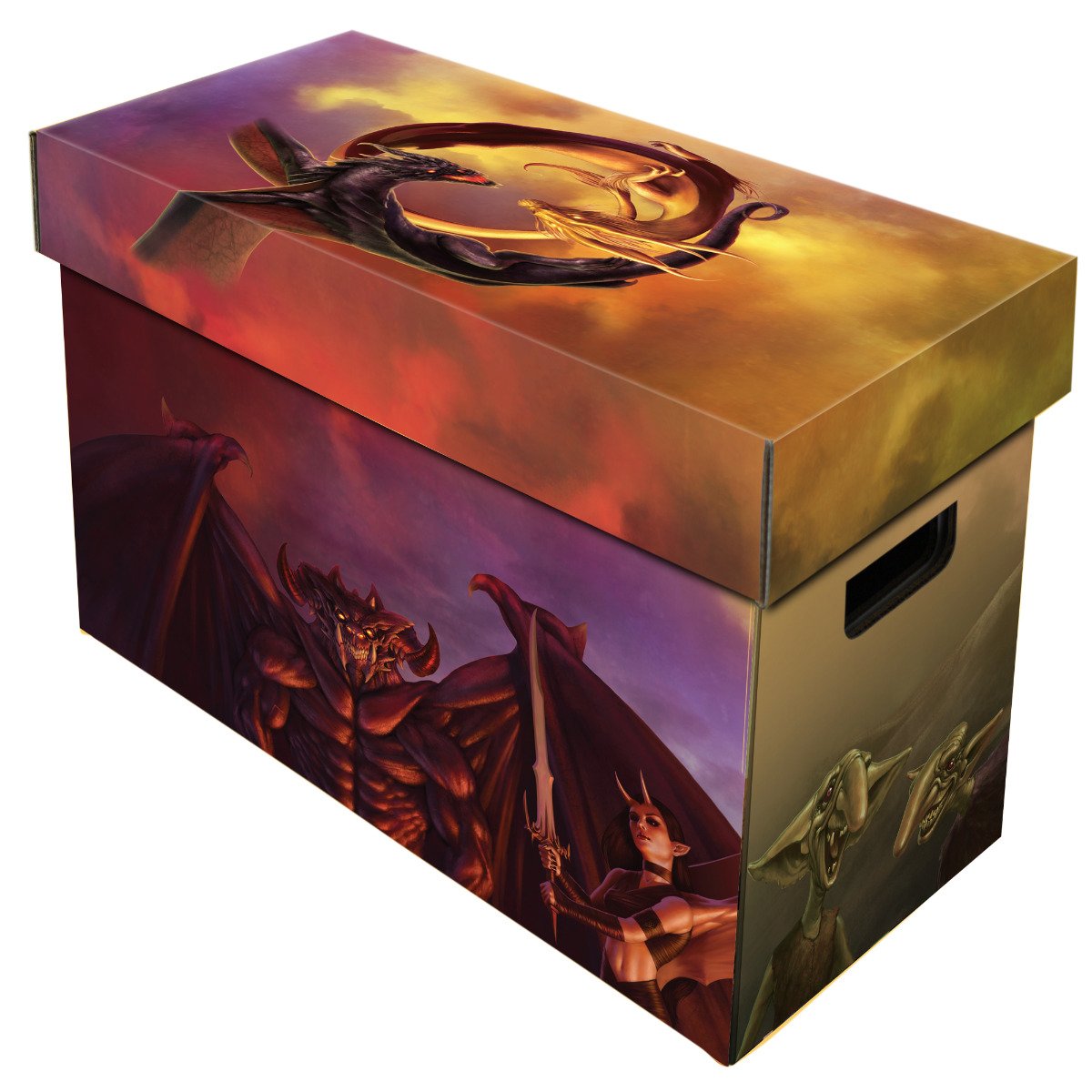 Magazine Storage Box - Art - Good VS Evil