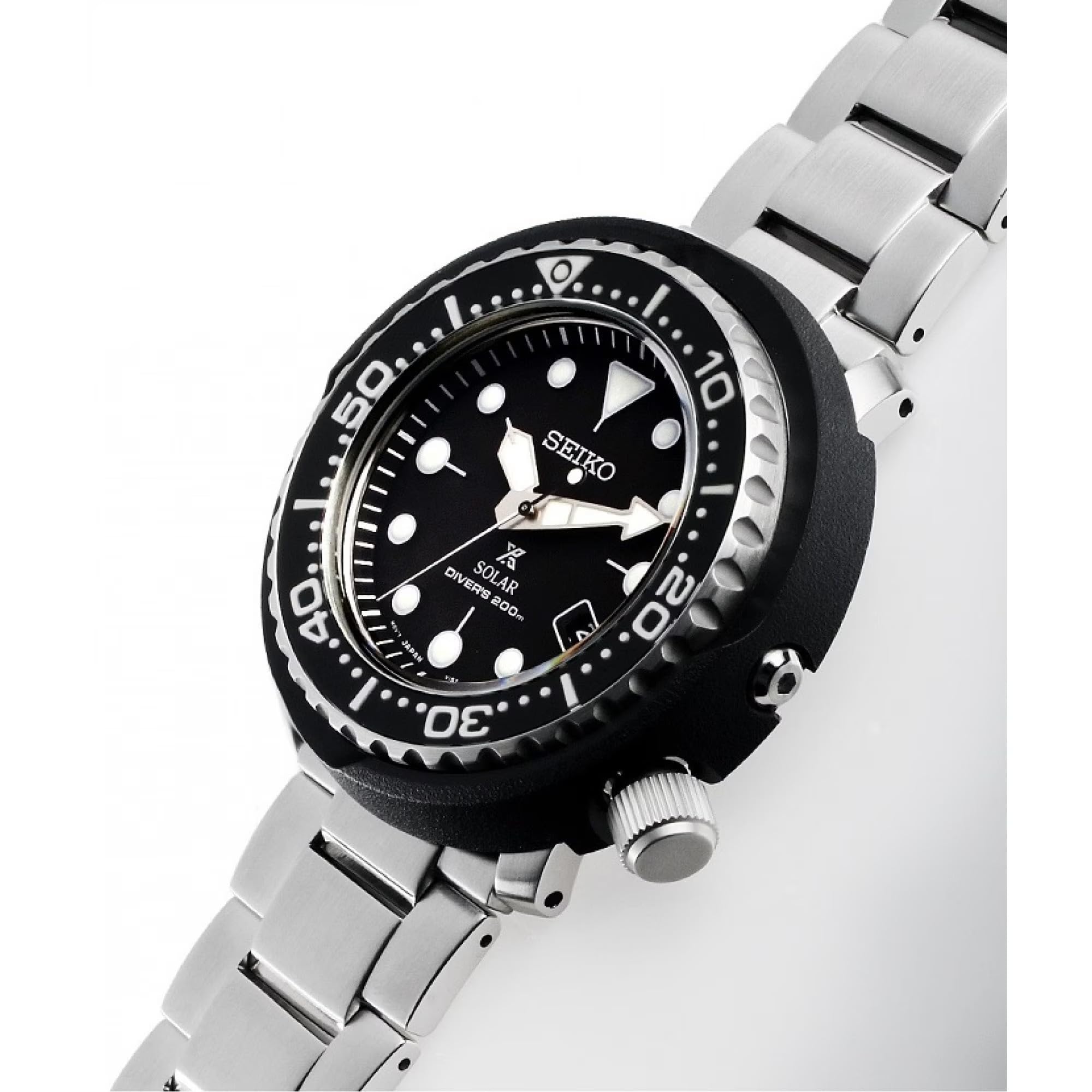 SEIKO Herren Analog Quarz Armbanduhr Solar Prospex Diver