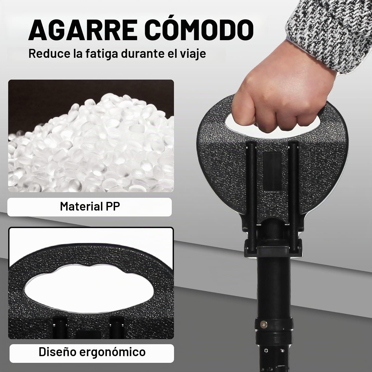ALEVMOOM Bastón plegable con asiento, bastón con capacidad de asiento de 250kg, taburete de bastón ligero retráctil para personas mayores y adultos, silla de bastón ajustable con cojín y bolsa de
