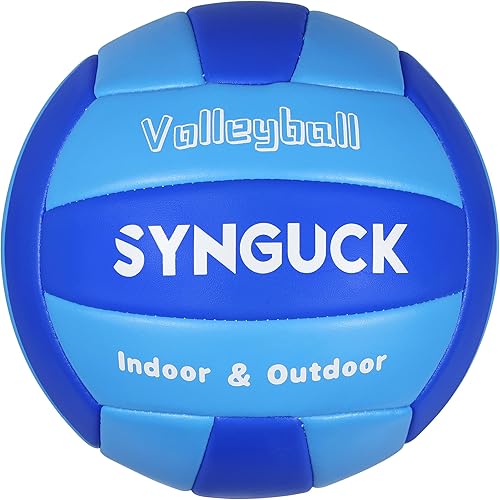 Miniatura 2 de SYNGUCK Balón de voleibol de tamaño 5  Voleibol suave oficial para interiores y exteriores para entrenamiento deportivo, juegos y juego  perfecto