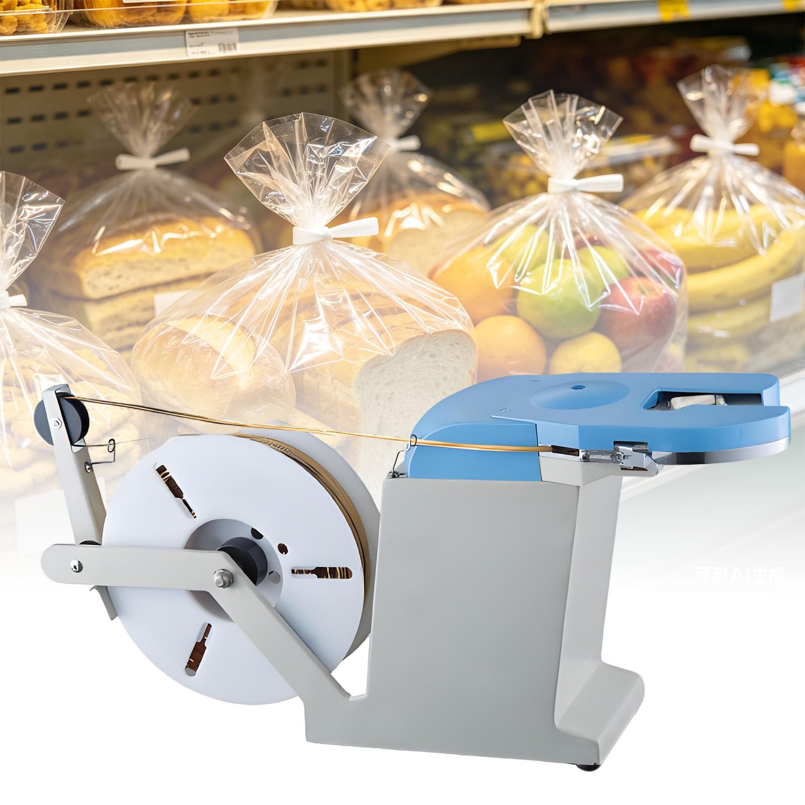 Ymnogjie Multicolor Automatic Twist Tie Machine For Bag Closure,Electric Semi Manual Bundling Device For Efficient Sealing And Twisting Of Toast Bags