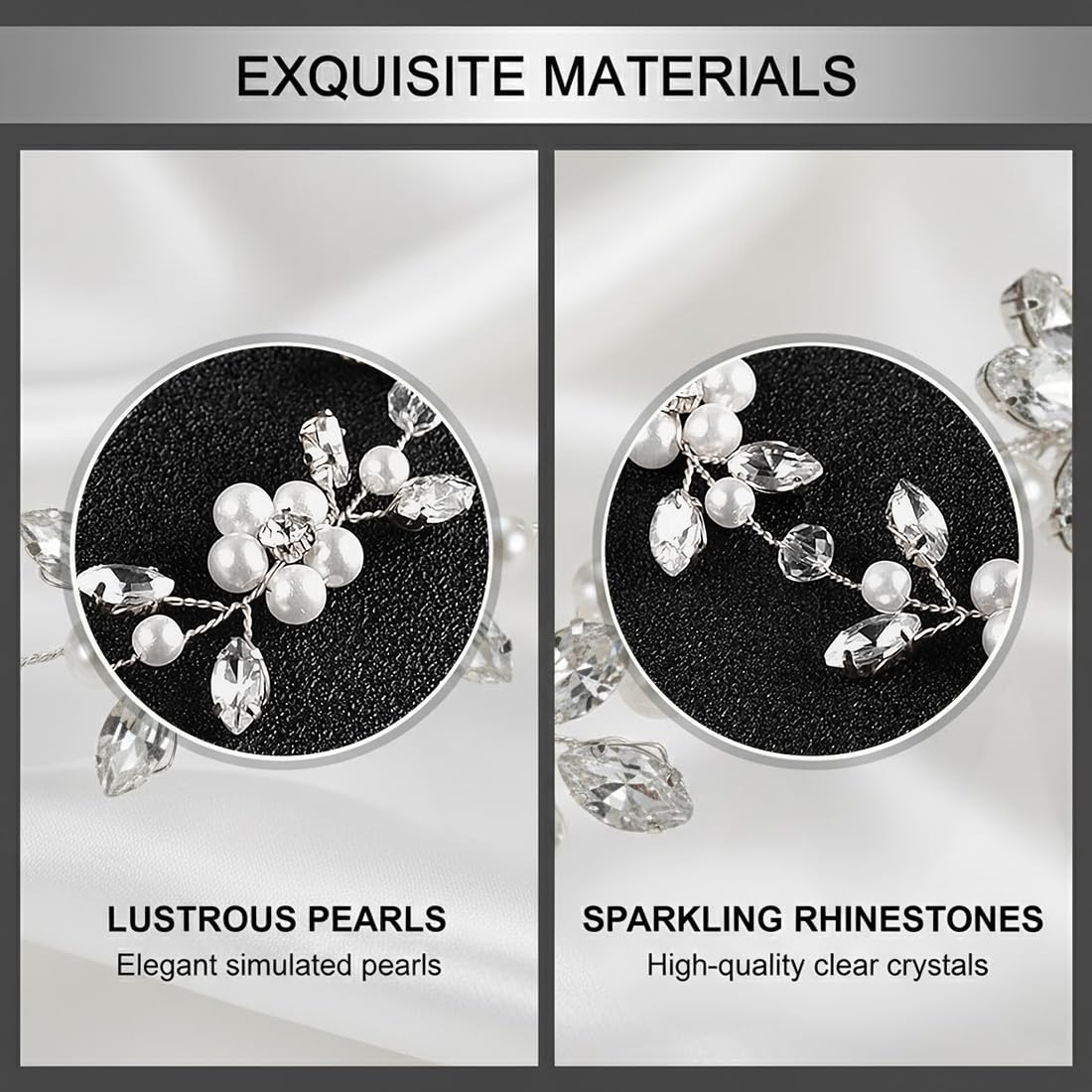 KAHZOR 1 pezzo Accessorio per capelli, coroncina comunione bambina, prima comunione bambina, coroncina prima comunione, comunione e battesimo, corona di fiori, decorazione per bambine - 3