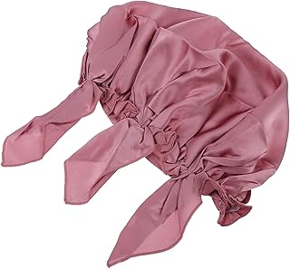Beavorty Touca De Cabelo De Cetim De Seda Gorro De Cetim Para Turbantes Forrados De Cetim Para Touca De Dormir À Noite Touca De Cabeça Touca De Banho Para Touca De Lenço