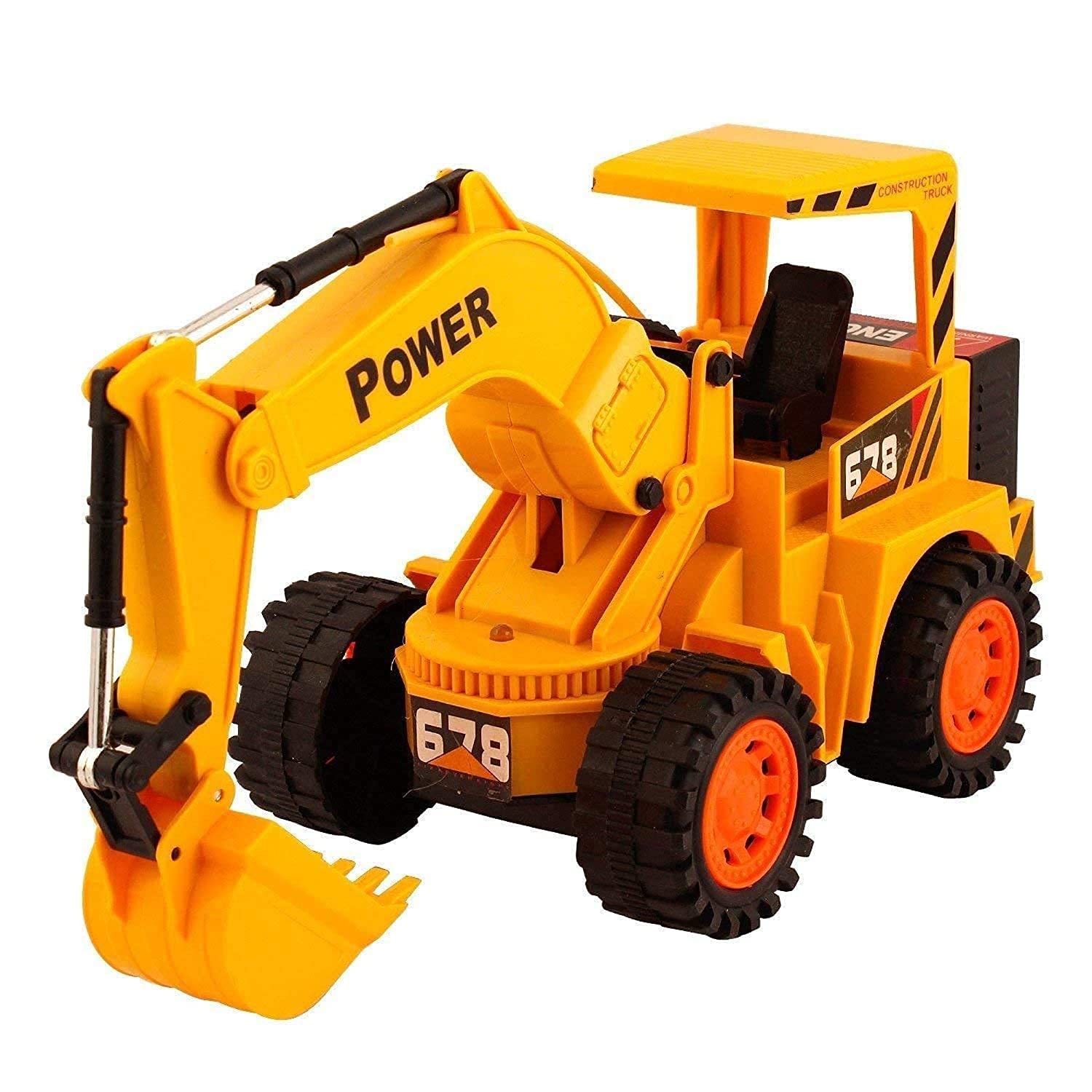 MANAKI ENTERPRISE Kid Wireless Remote Control Led Flash Light Toy Truck, Construction Vehicles Remote Control Toys Set 1