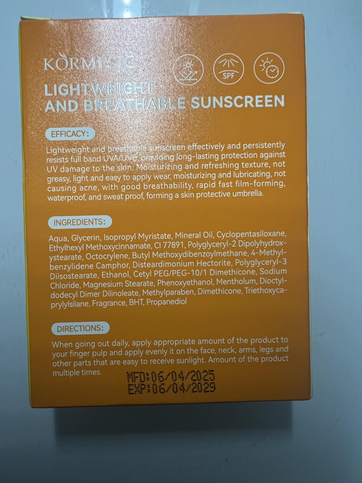 DR.EMMET Weightless Sunscreen for Face & Body, Broad Spectrum SPF 50 Sunscreen Cream with Moisturizing Formula, Water Resistant Sunblock, Lightweight, Oil Free