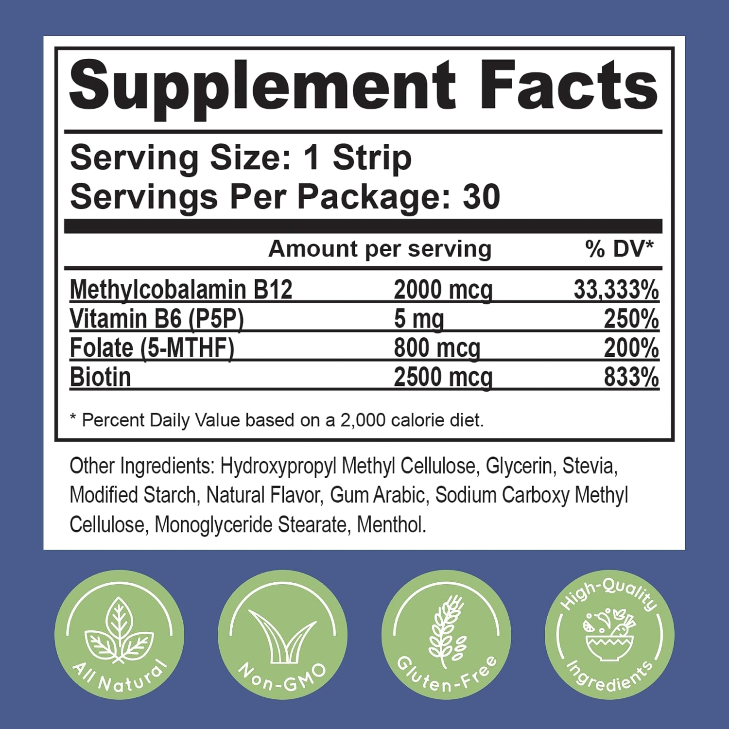 Essential Source B12 Methylcobalamin 2000mcg Energy Strips, 30 Strips — Amazon image 6