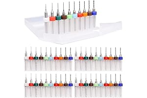 50-Piece PCB Drill Bit Set for Precision Jewelry Making