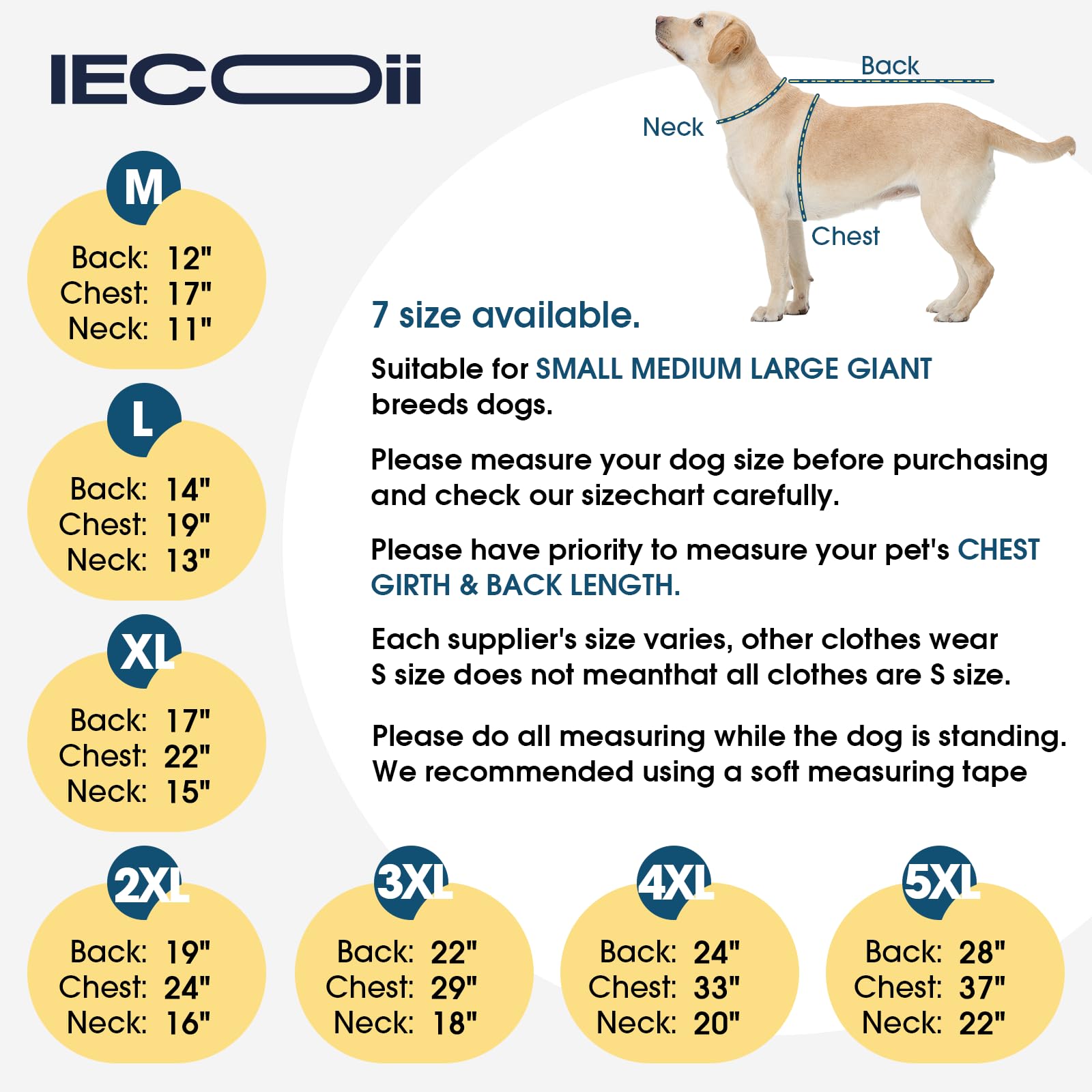 IECOii Lot de 2 t-shirts pour chiens de grande taille, gilet rafraîchissant à séchage rapide, chemise légère avec protection UV UPF50+ pour chiens, pour randonnée, plage, voyage, jeux - Chemise pour