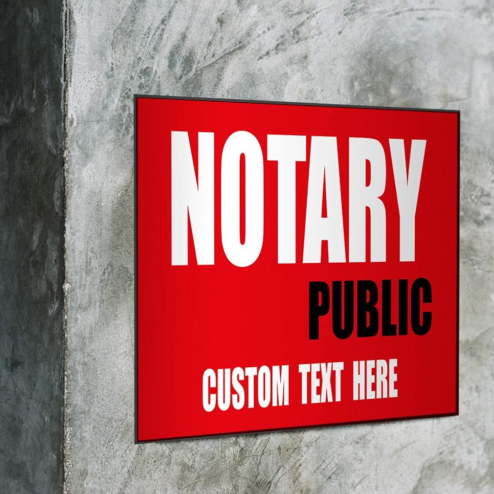 Custom Decal Stickers Multiple Sizes Notary Public Promotion Business Industrial Vinyl Safety Sign Label General Business Personalized Text Here 24x18Inches