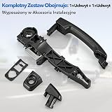 CarBole Klamka Zewnętrzna Drzwi Przednia Prawa Tylna Lewa, Klamka Drzwi Przesuwnych dla NV400 Vauxhall Movano Mk2 2010-2016 Renault Master MK3 2010-2016 806068194R 806065415R 8200766683
