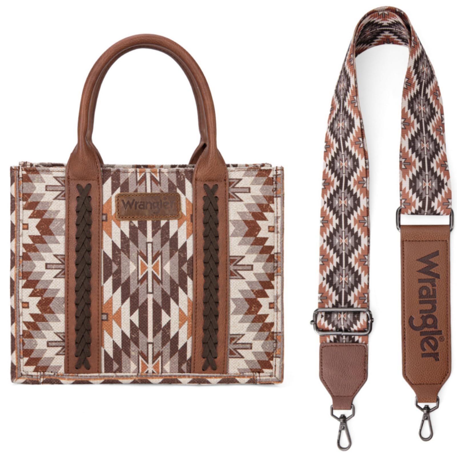 Montana West X Wrangler Tote Bag for Women Boho Aztec Shoulder Purse Top Handle Satchel Handbag