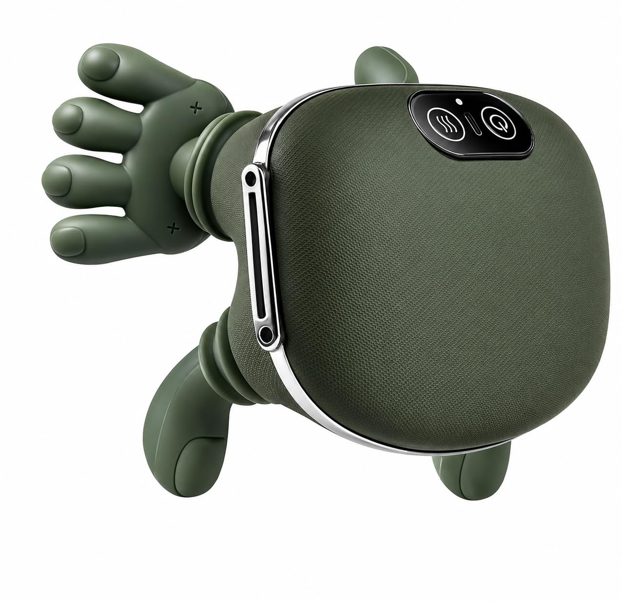 Neck Massager with Heat, Electric Neck & Shoulder Massager with 5 Deep Kneading Nodes, Portable Cervical Massager for Pain Relief, Muscle Relaxation & Stress Relief – USB Rechargeable, Auto Shut-Off