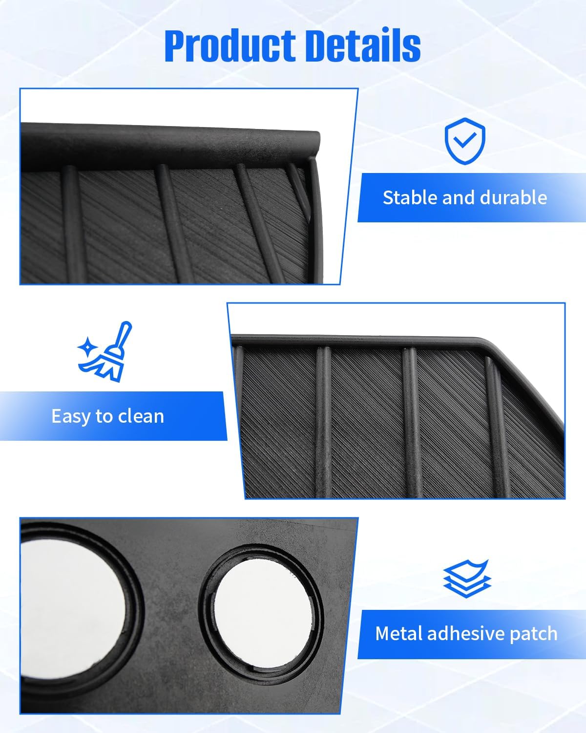 Refrigerator Drip Catcher Trays Fit for Kenmore/Whirlpool/Amana Refrigerators Select Models, Exact Fit (Black)