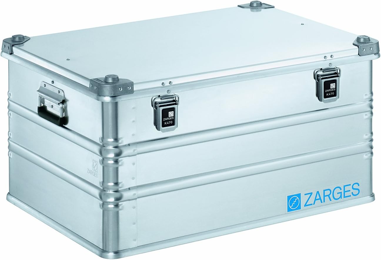 Zarges K470; 157l, IM: 750x550x380mm, silver, 750x550x380mm (internal)