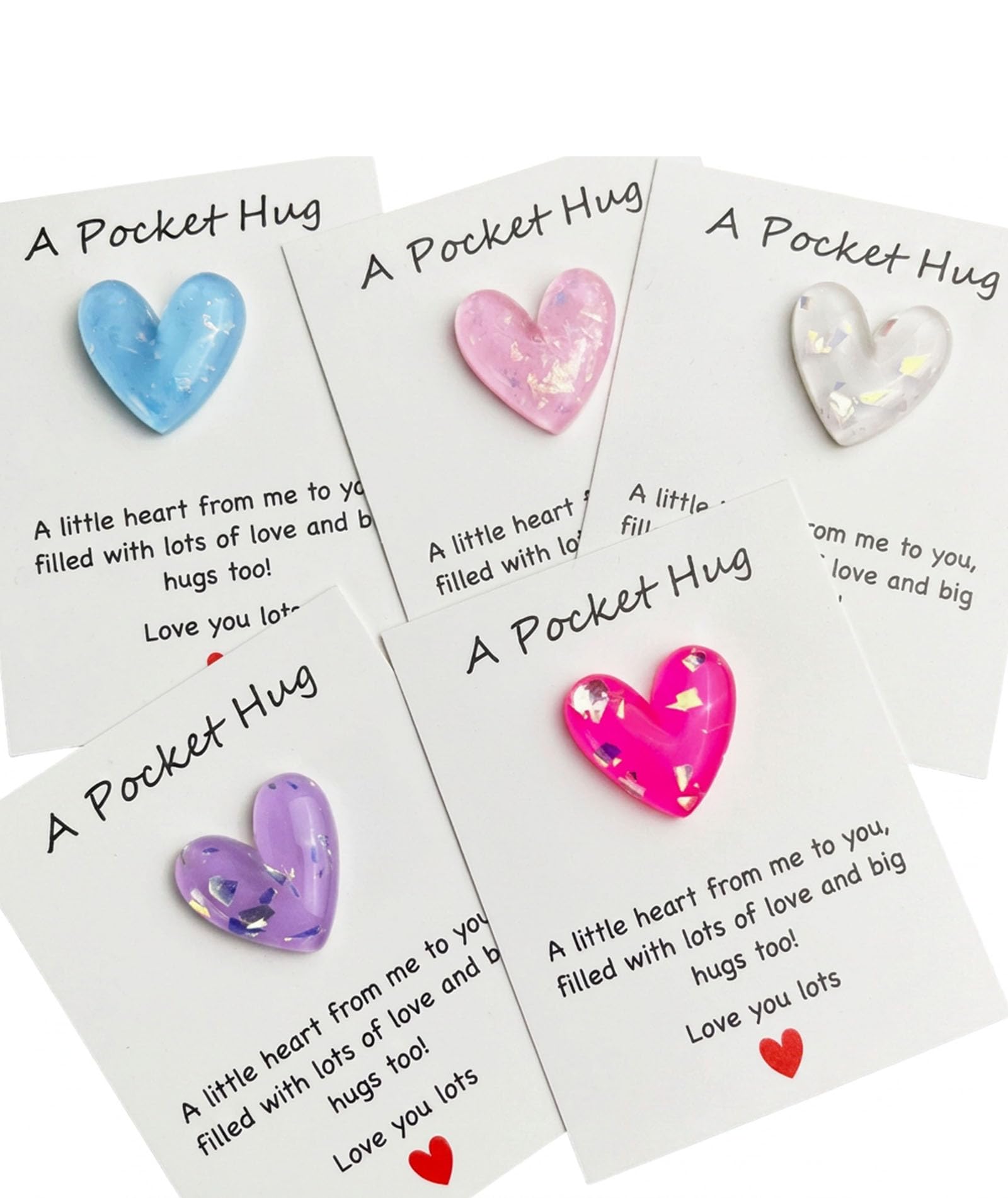 5PCS Affirmation Cards for Women, Heartfelt Greeting Cards, Thinking of You Gifts, Pocket-Sized Love Token Set for Girlf