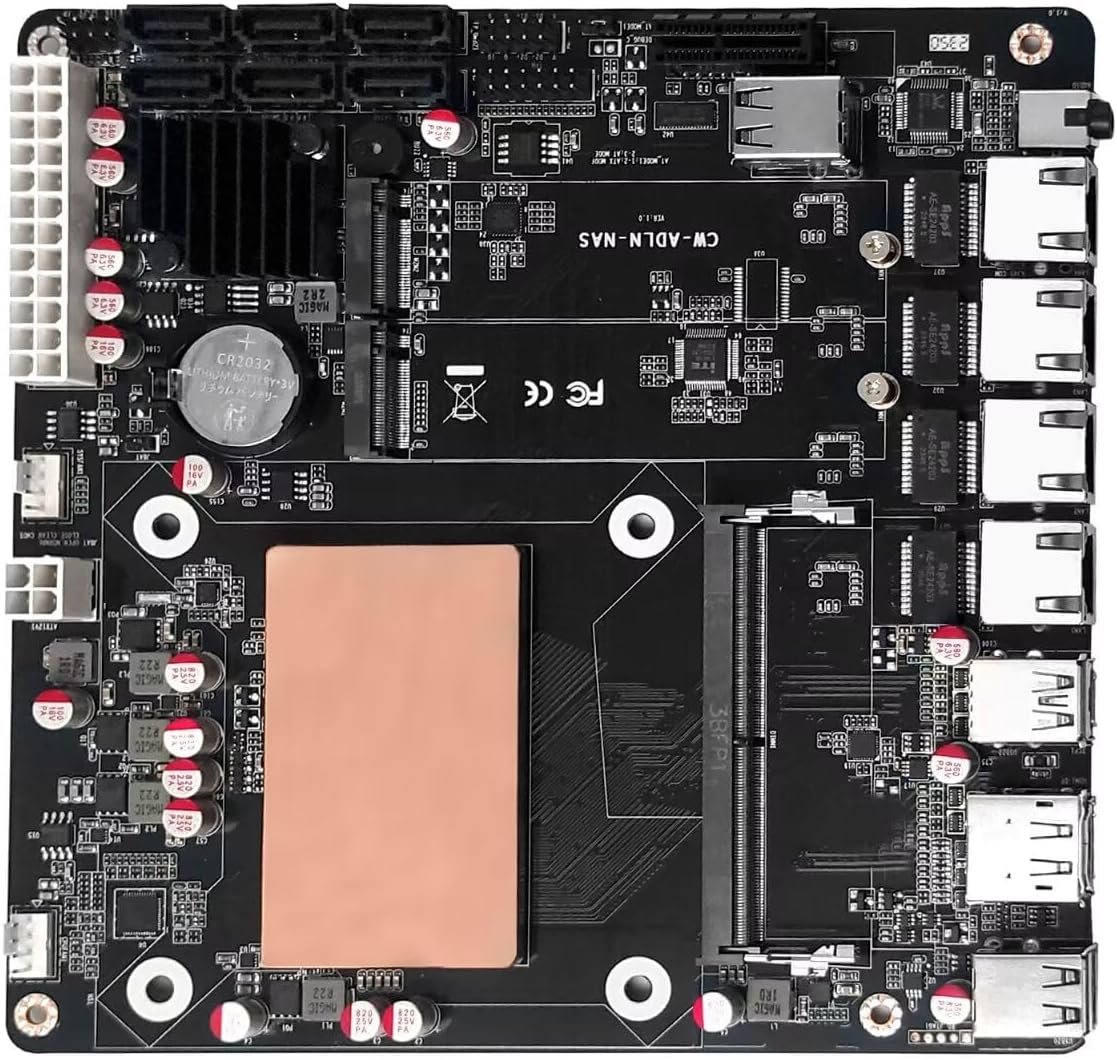 SJRC Low Power NAS Motherboard i3 N305 with 6 Bay SATA3.0