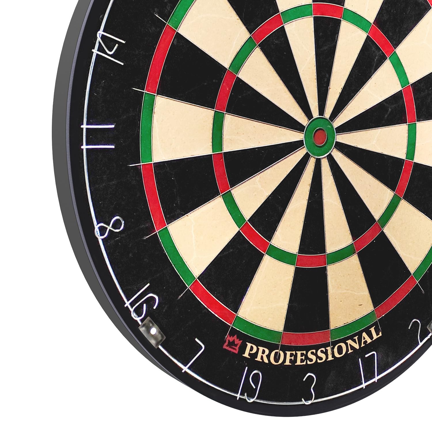 Kings Dart Profi Dartscheibe | Sisal | 0,7 mm Spider-Feldbegenzung | 45 cm