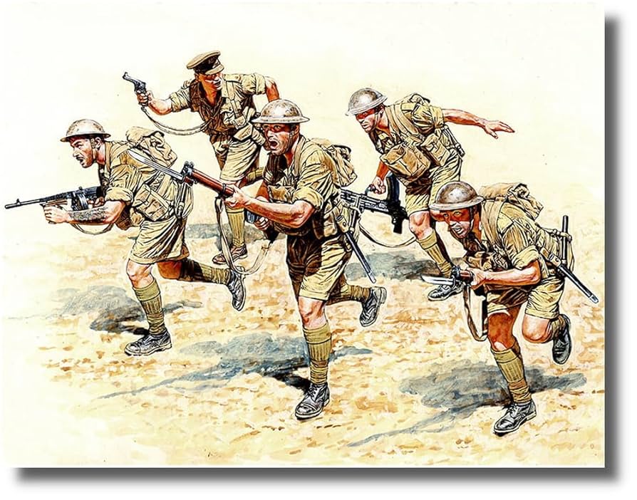 Amazon | マスターボックス 1/35 イギリス 第8軍北アフリカ兵士5