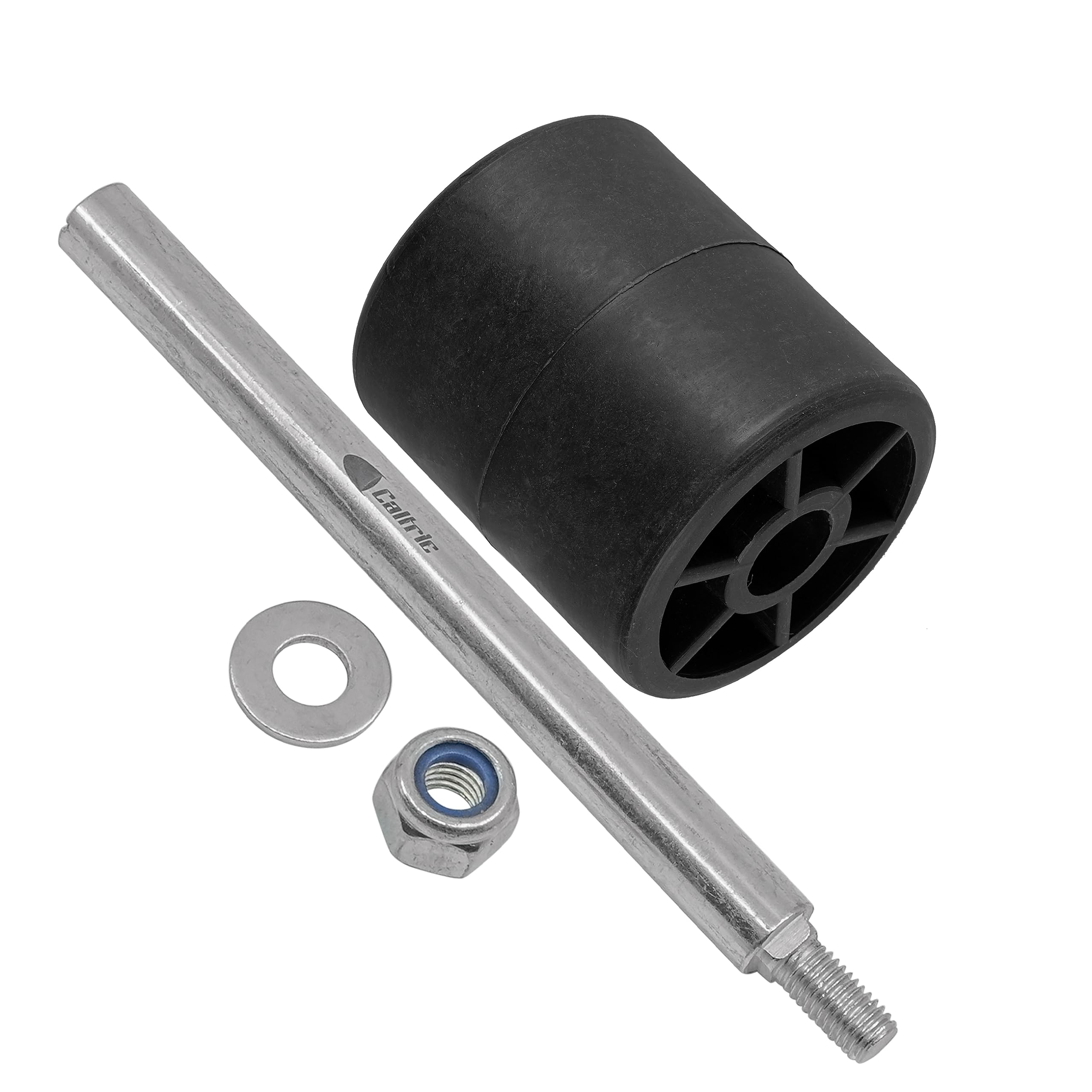 Caltric Deck Roller w/Shaft Rod Compatible with John Deere 325 335 345 355D Tractors