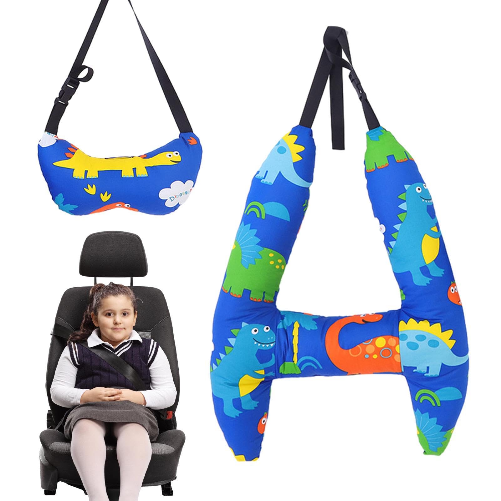 itrimaka Car Headrest Pillow - H-Shape Car Sleeping Head Support For Long-Distance Travel,Road Trip For Boys, Girls, Kids, Teens, Adults