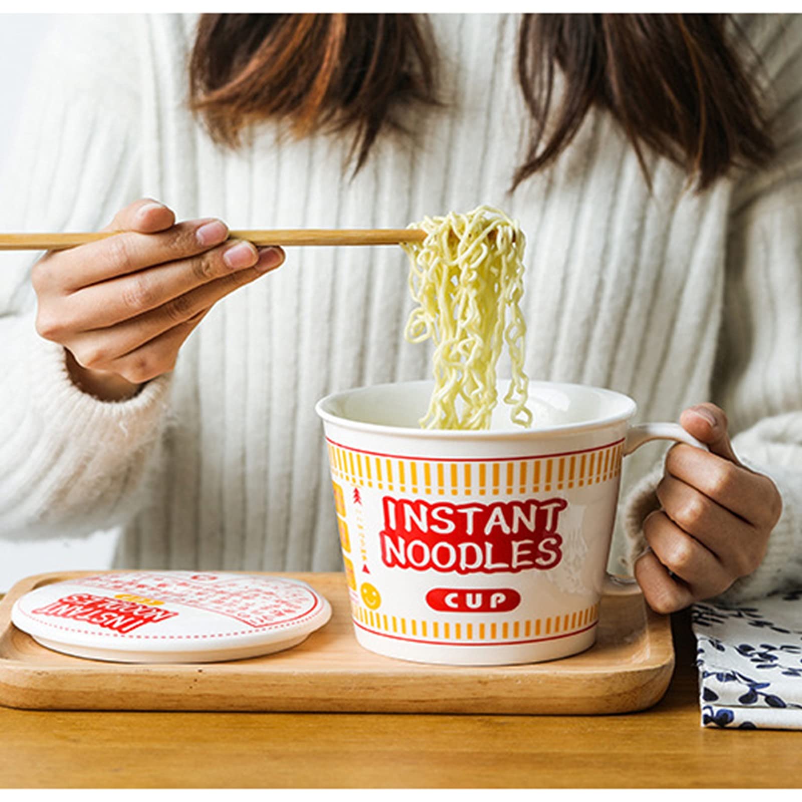 Amazon.co.jp: ラーメン丼 麺鉢 セラミックボウルインスタントヌードル