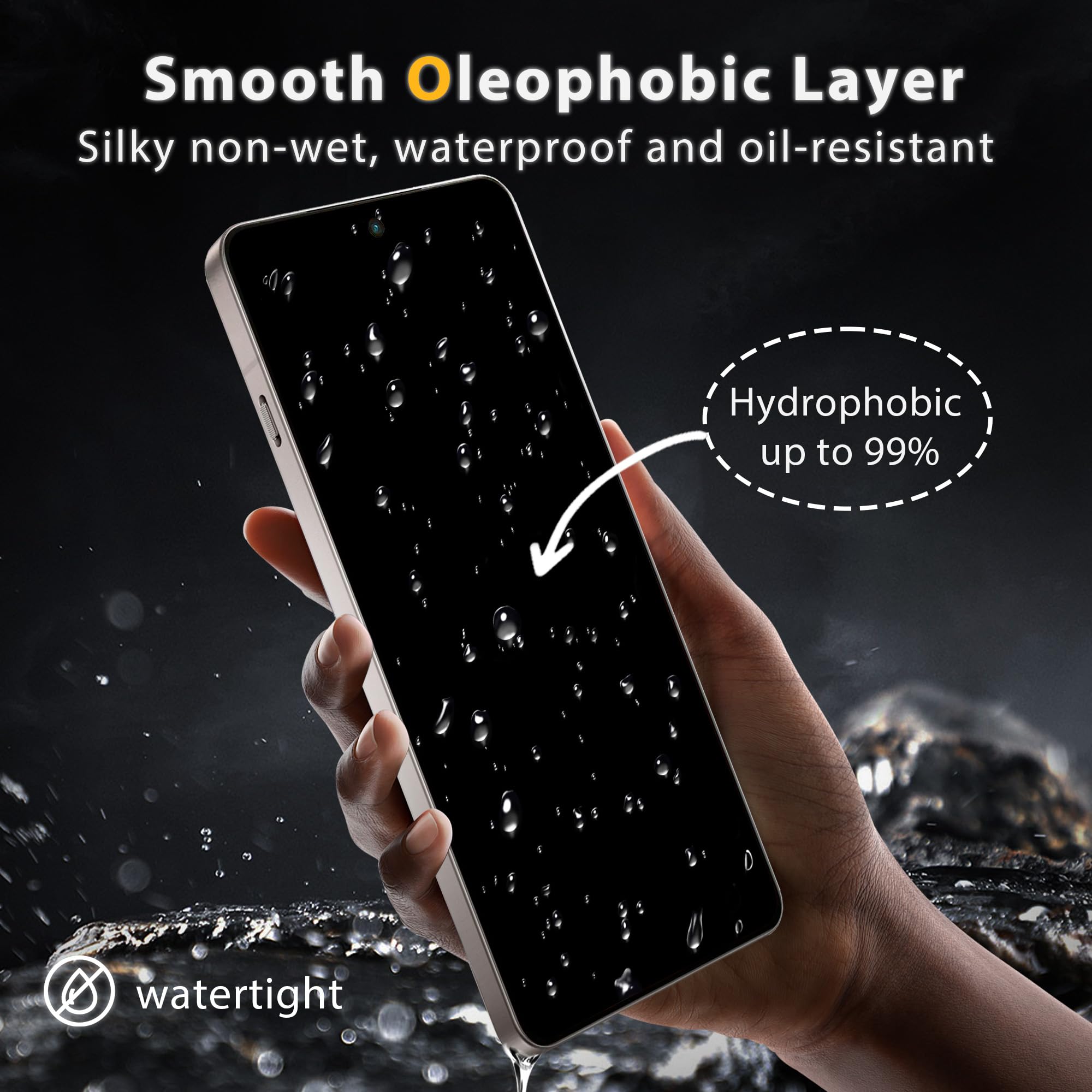 V-PORYADKU 2+2 Vetro Temperato Per Oneplus 12R 5G – 2 Protezioni Schermo 9H + 2 Protezioni Fotocamera – Anti-impronte, Ultra HD, Bordi Arrotondati - 3