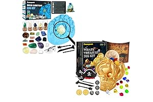 Pirate Pretend Play for Kids Age 6+ with Authentic-like See-Through Eye Patch,...