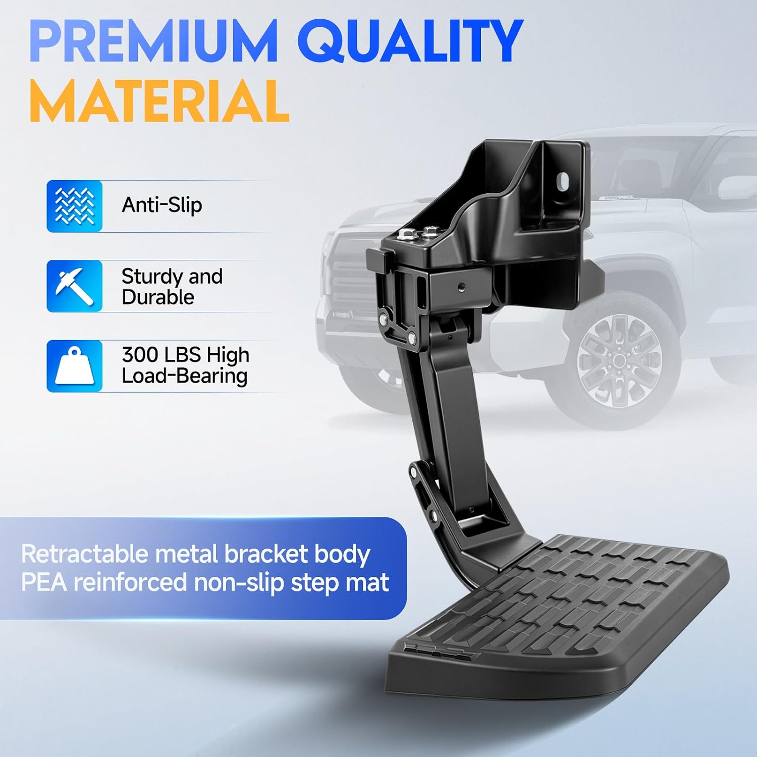 PTS30-34000 Retractable Rear Bed Step Fit for Toyota Tundra 2022-2026