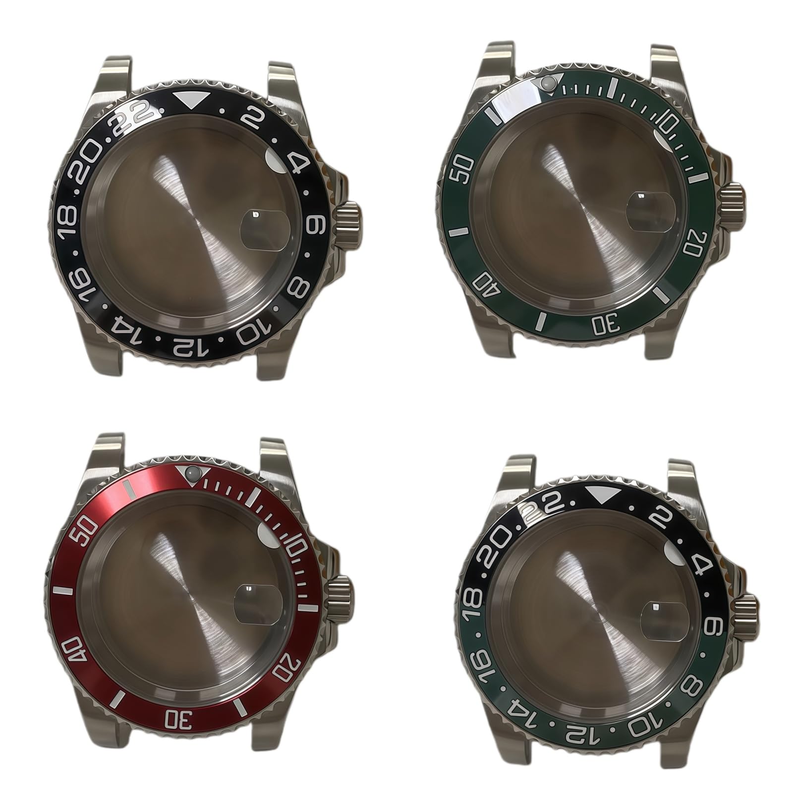 Uhren Mod Teile 40mm Diver Gehäuse 316L Stahl, Keramik Lünette, Saphirglas, passend für ETA 2836 Miyota 8215 2813 für Rolex Submariner/GMT-Master