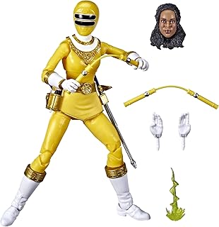 Power Rangers Lightning Collection Zeo Yellow Ranger 6-Inch Premium Collectible Action Figure Toy with Accessories, Kids Ages 4 and Up