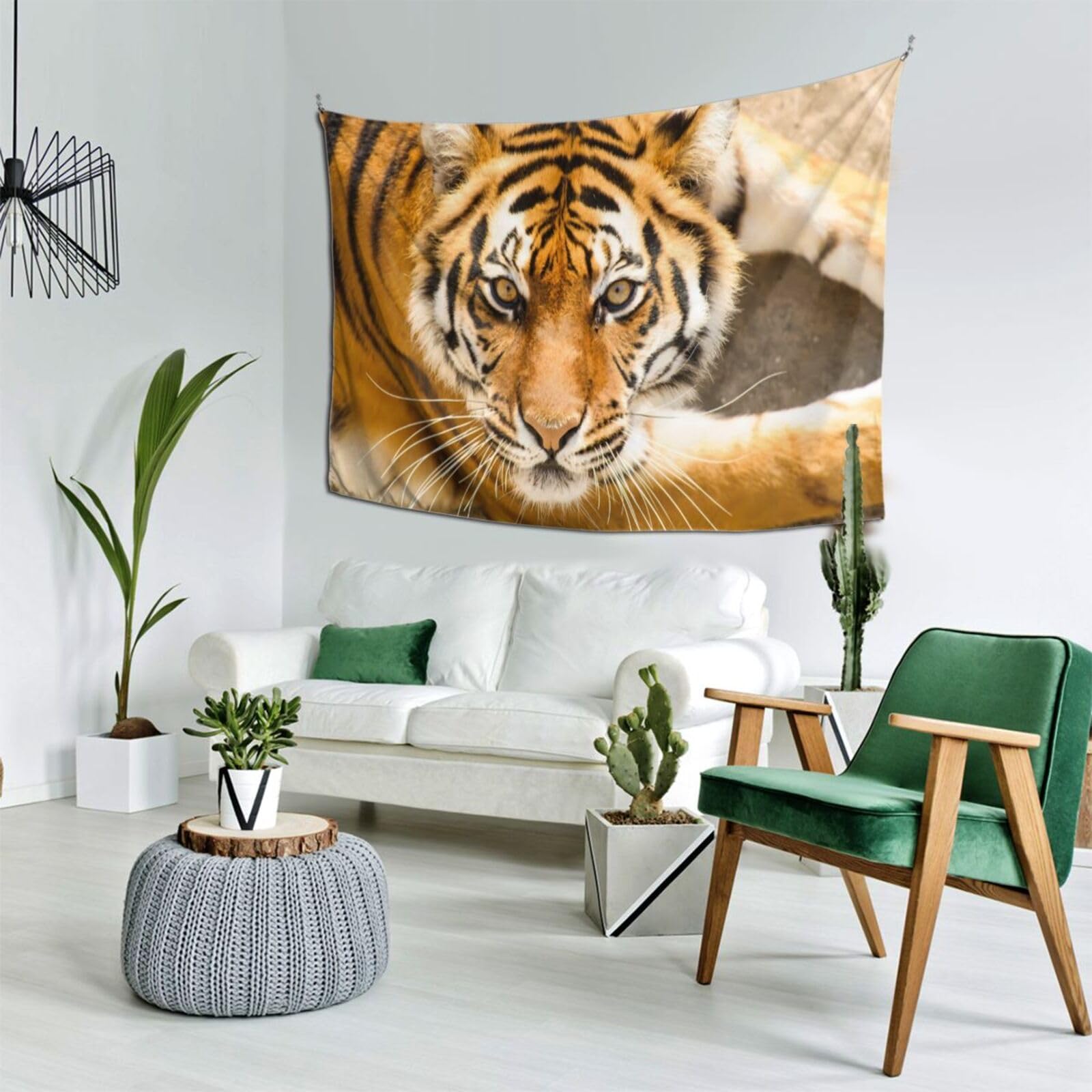 タイガー　虎　壁掛け　インテリア Amazon.co.jp: ファブリック装飾用品 虎 トラ 動物 装飾壁掛け 多機能