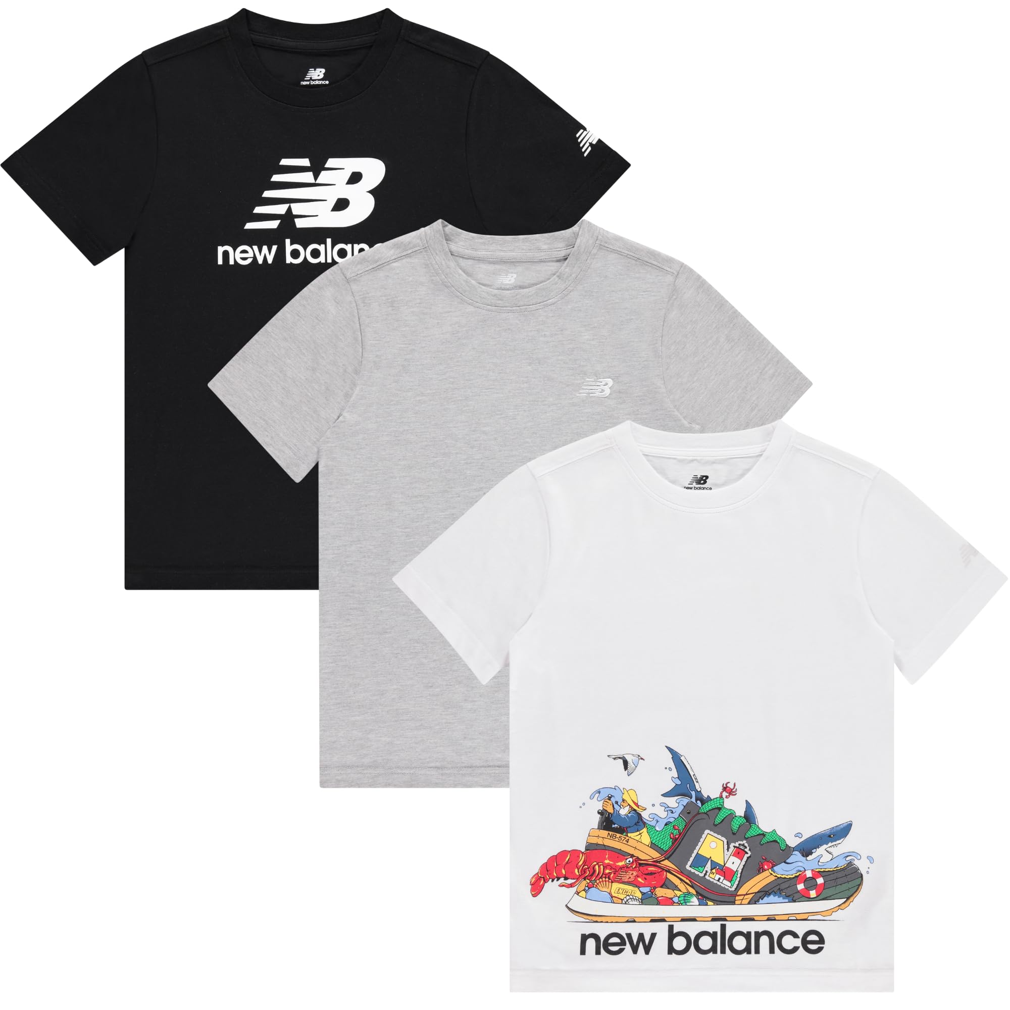 New Balance Confezione da 3 Magliette