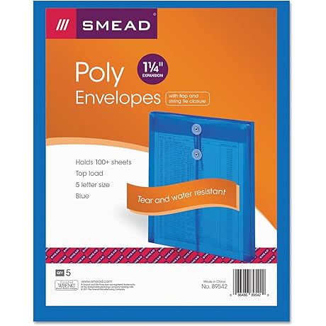 Smead 89542 Poly Envelopes: Secure and Transparent Communication