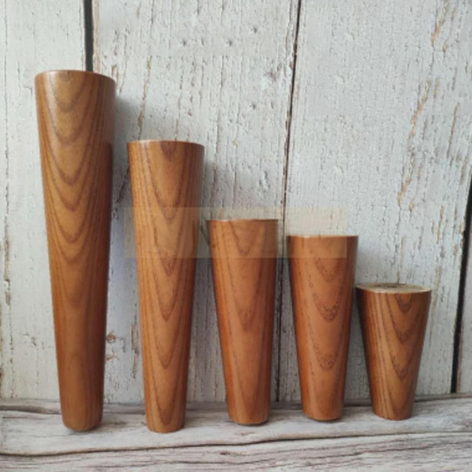 Solid Wood Furniture Legs, Sofa Legs, Solid Wood Furniture Legs,4pcs Wooden Sofa Legs,Table Legs, Replacement Straight Tapered Furniture Feet(6.1inch)