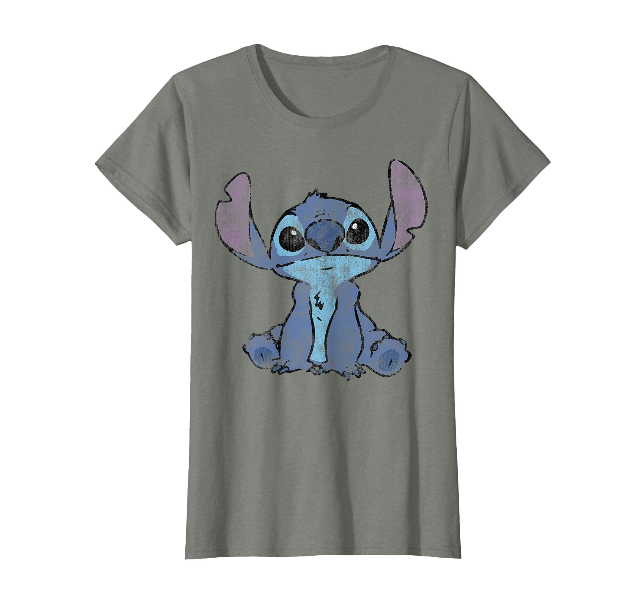 Disney Lilo &amp; Stitch Distressed Stitch Portrait T-Shirt