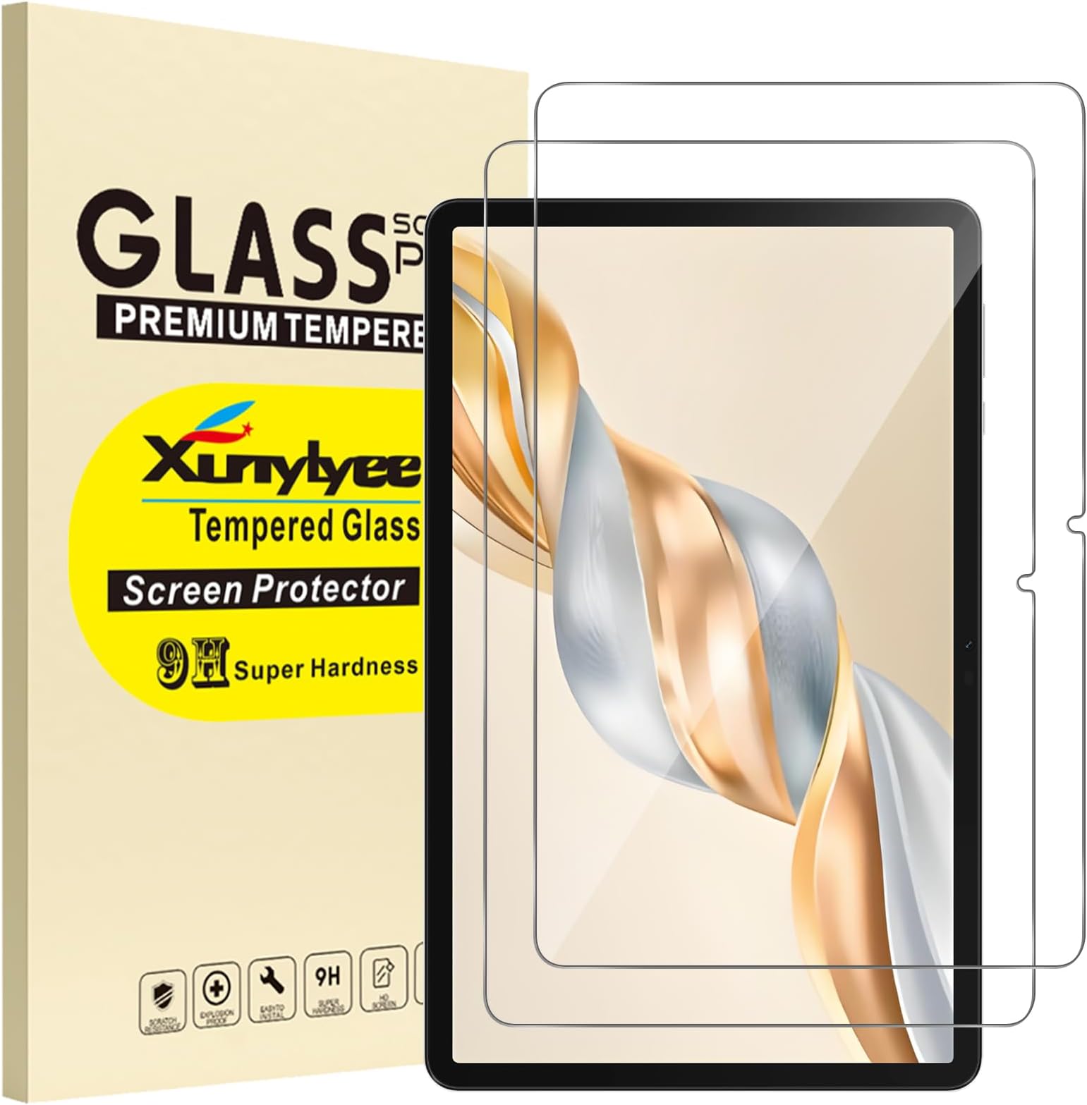 Screen Protector for HONOR Pad X9a/ HONOR Pad X9 11.5 Inch Tablet, 9H Hardness Tempered Glass Film, Anti-Scratch, HD-Clear, 2 Pack