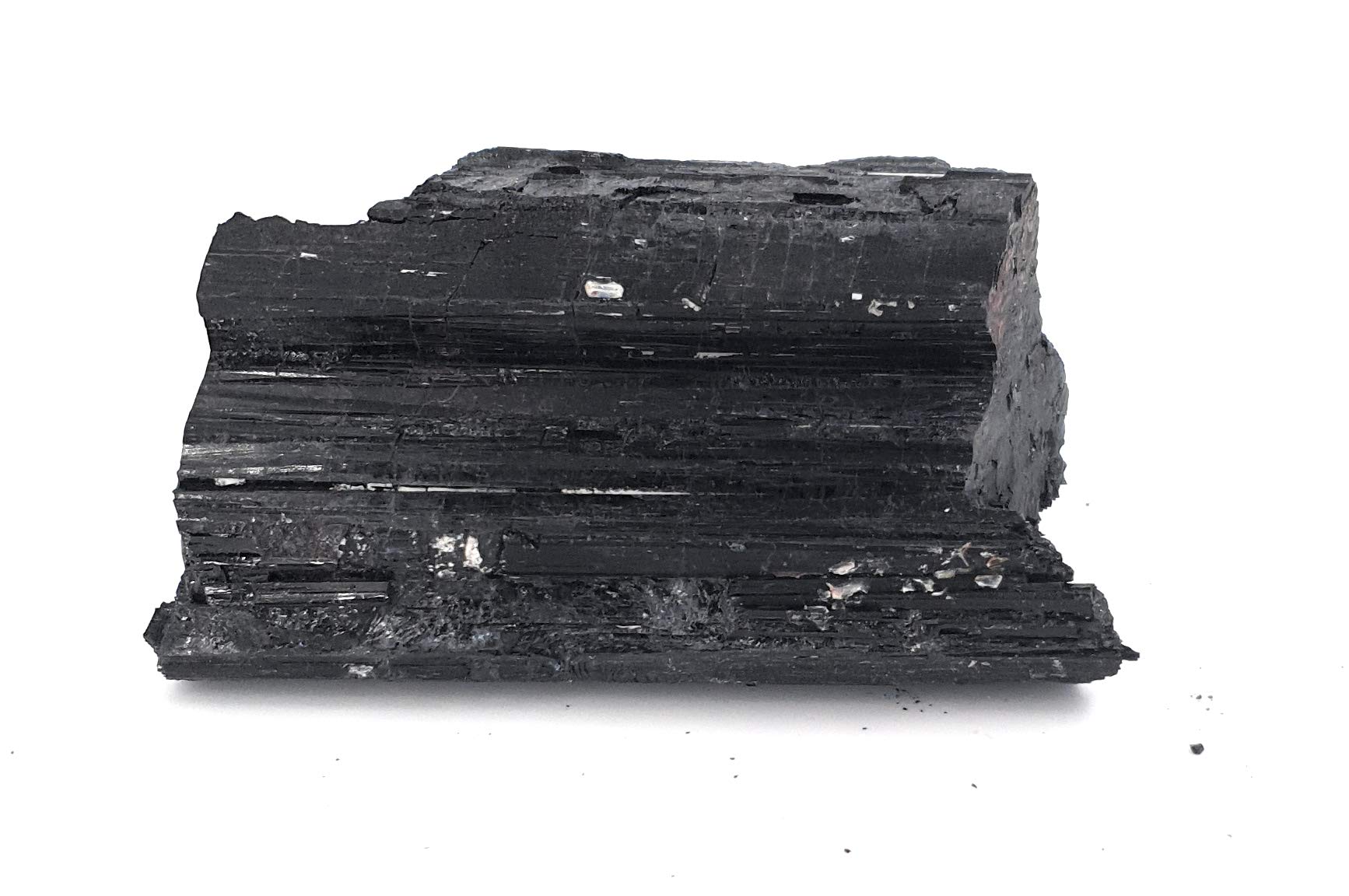 Schwarzer Turmalin-Kathedrale in Rohqualität, extra 100 % Naturstein, Schutzstein (400 g bis 600 g)