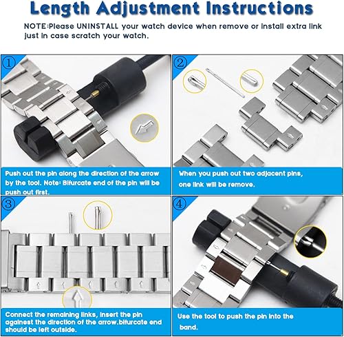 Miniatura 7 de Correa de reloj de metal compatible con Samsung Gear Fit2 Pro SM-R365Gear Fit2 SM-R360 Correa de repuesto de acero inoxidable de ajuste rápido para