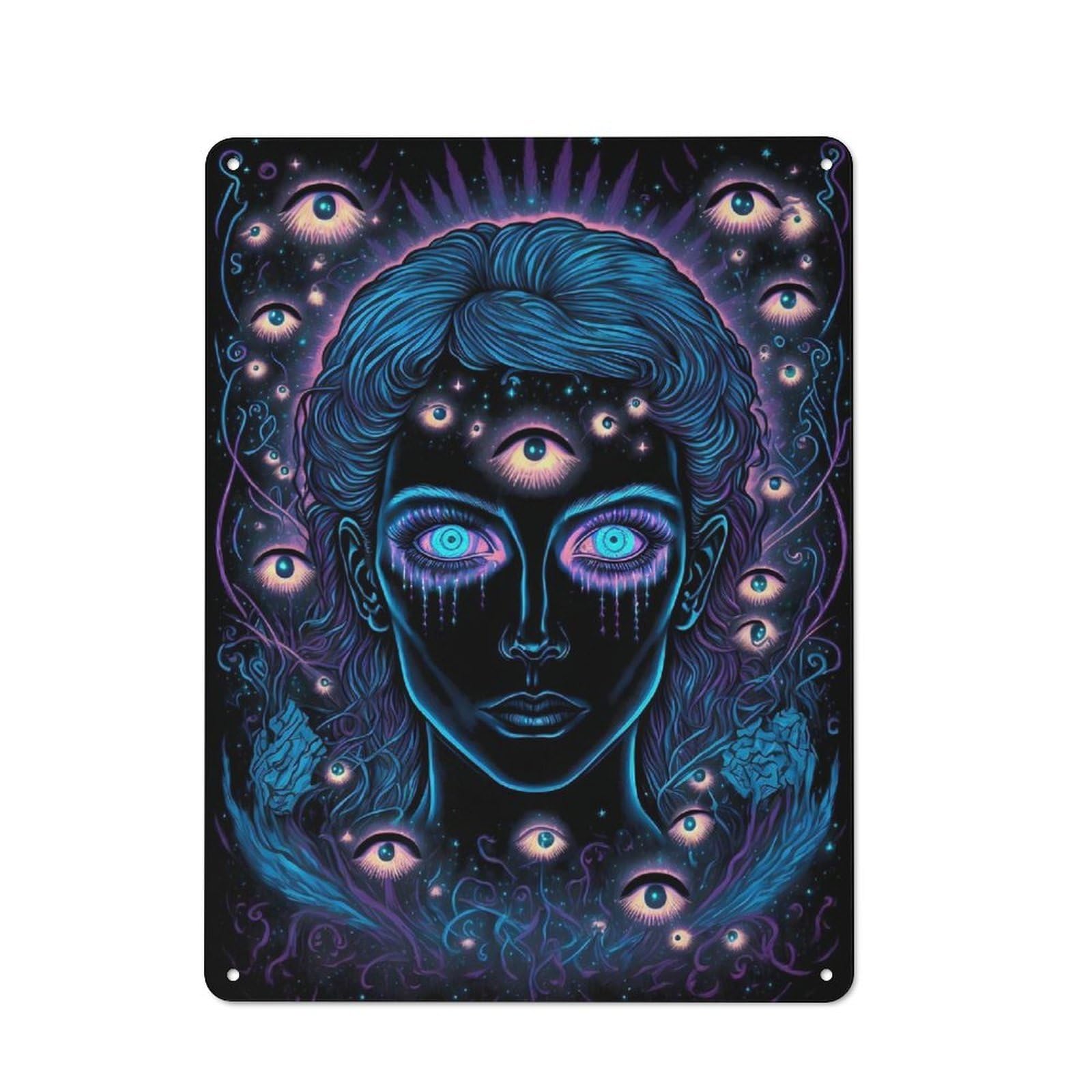 Infinite Vision Classic Metal Wall Decor 40x30cm, Metal Wall Plaque for Office, Study, Studio Or Hallway